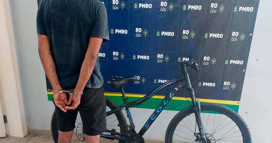 JI-PARANÁ – BICICLETA FURTADA É RECUPERADA E SUSPEITO É PRESO PELA PM NO BAIRRO NOVA BRASÍLIA