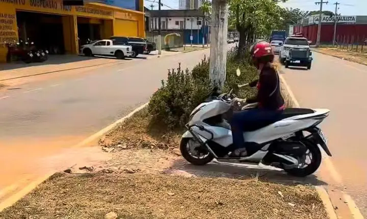 Pedro Geovar solicita melhorias em canteiro após multas a motociclistas em Porto Velho